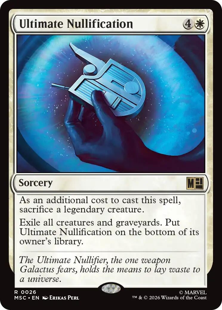 Image for Ultimate Nullification (Surge Foil) (26) [Commander: Marvel Super Heroes] - Magic: The Gathering