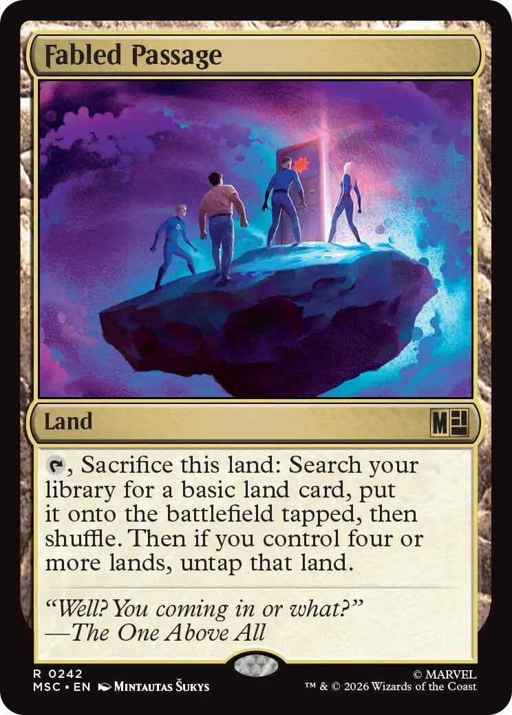 Image for Fabled Passage (Surge Foil) (242) [Commander: Marvel Super Heroes] - Magic: The Gathering