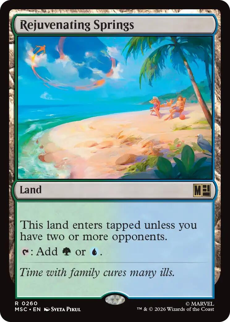 Image for Rejuvenating Springs (Surge Foil) (260) [Commander: Marvel Super Heroes] - Magic: The Gathering