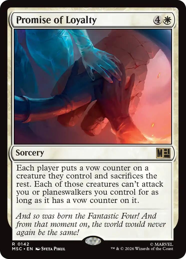 Image for Promise of Loyalty (142) [Commander: Marvel Super Heroes] - Magic: The Gathering