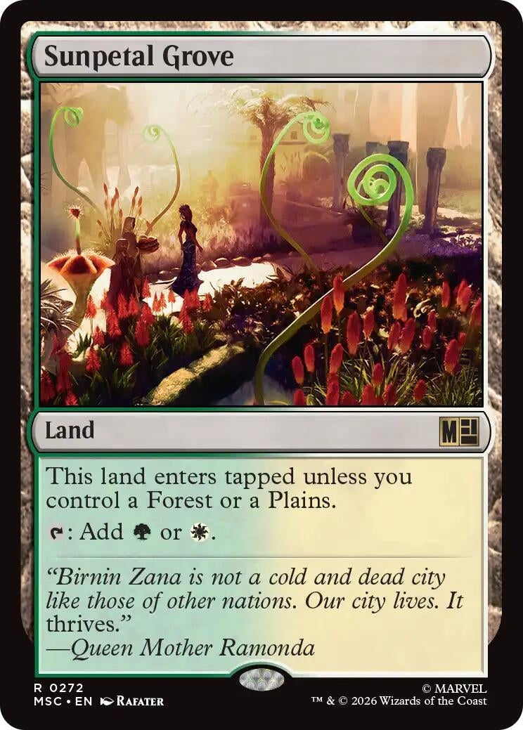 Image for Sunpetal Grove (272) [Commander: Marvel Super Heroes] - Magic: The Gathering