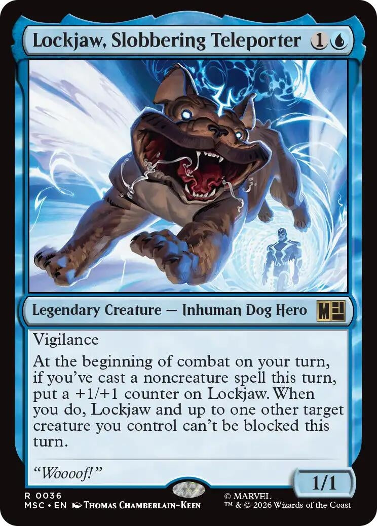 Image for Lockjaw, Slobbering Teleporter (Surge Foil) (36) [Commander: Marvel Super Heroes] - Magic: The Gathering