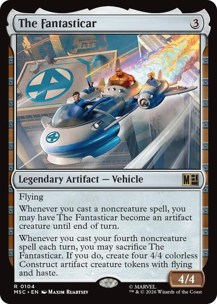 Image for The Fantasticar (Surge Foil) (104) [Commander: Marvel Super Heroes] - Magic: The Gathering