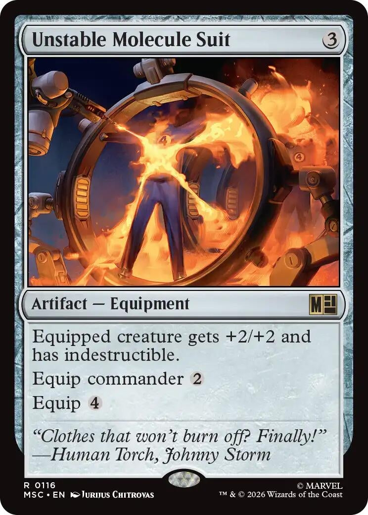 Image for Unstable Molecule Suit (116) [Commander: Marvel Super Heroes] - Magic: The Gathering