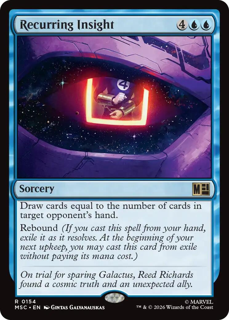 Image for Recurring Insight (154) [Commander: Marvel Super Heroes] - Magic: The Gathering