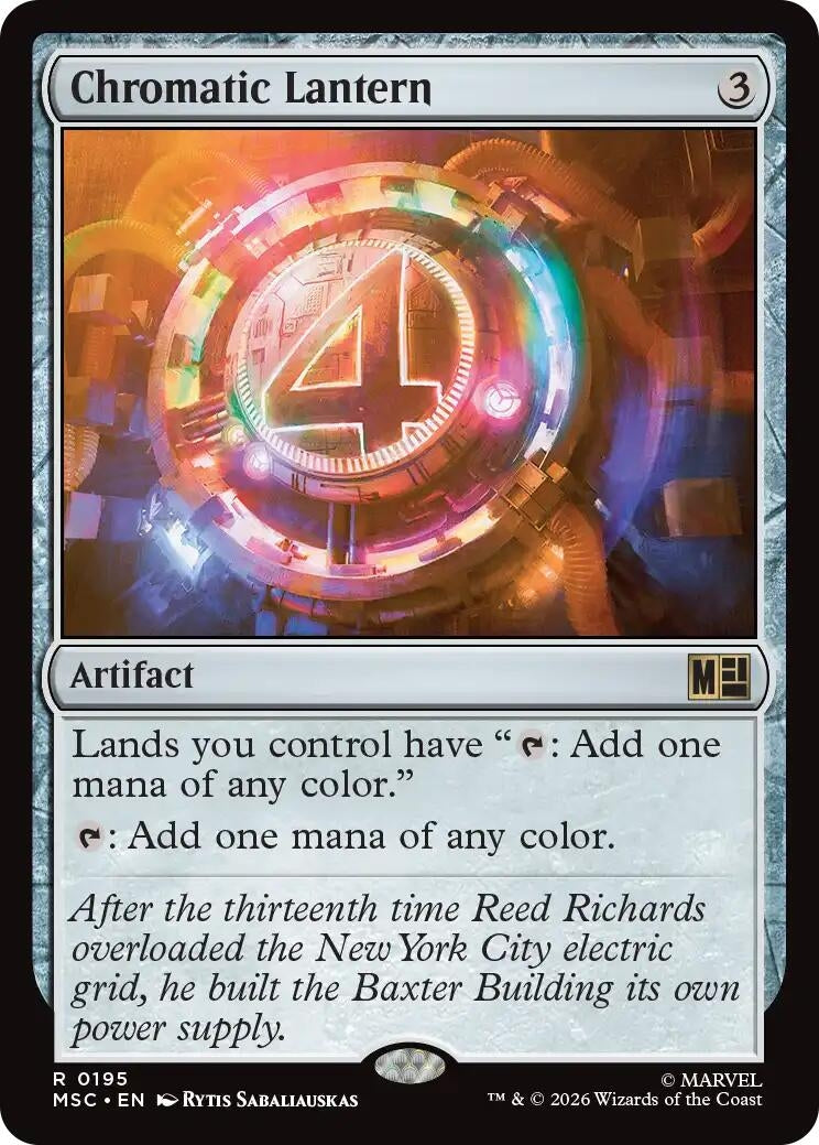 Image for Chromatic Lantern (195) [Commander: Marvel Super Heroes] - Magic: The Gathering