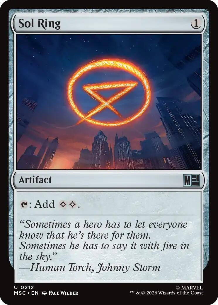 Image for Sol Ring (0212) (Surge Foil) (212) [Commander: Marvel Super Heroes] - Magic: The Gathering