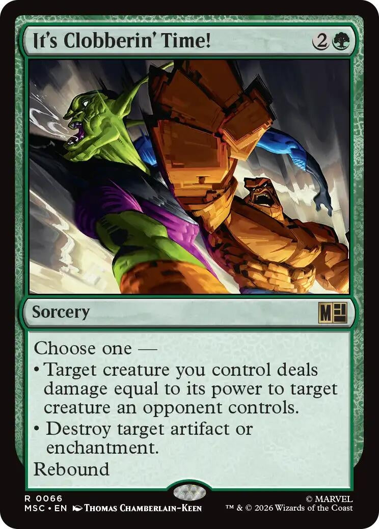 Image for It's Clobberin' Time! (66) [Commander: Marvel Super Heroes] - Magic: The Gathering