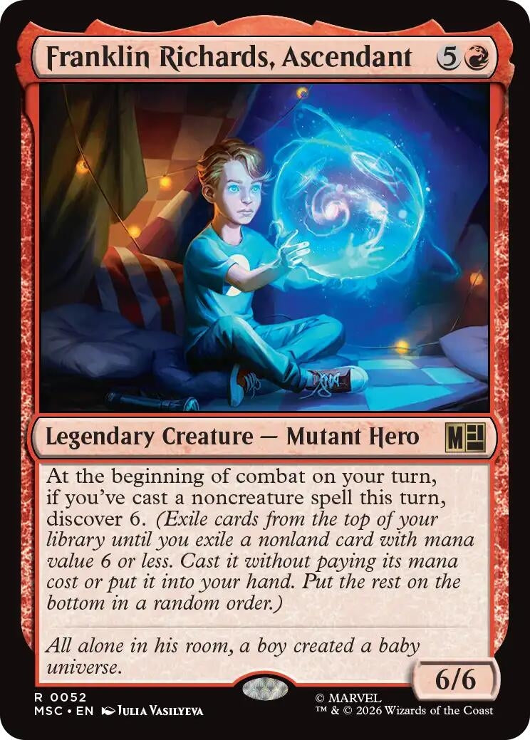 Image for Franklin Richards, Ascendant (Surge Foil) (52) [Commander: Marvel Super Heroes] - Magic: The Gathering