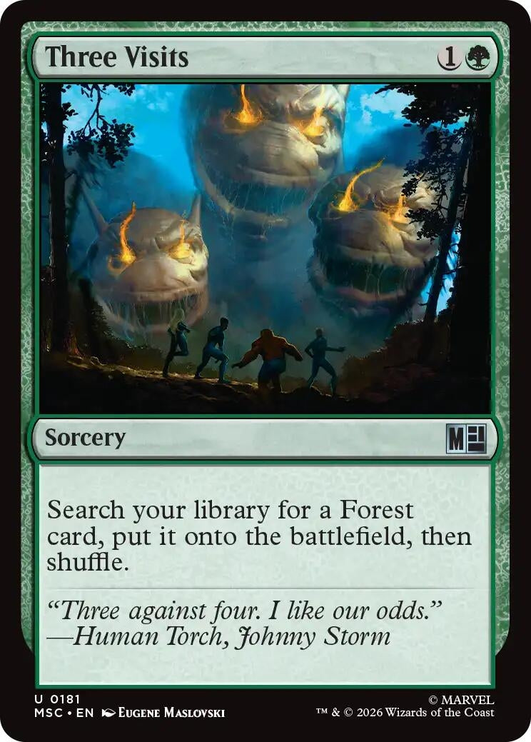 Image for Three Visits (181) [Commander: Marvel Super Heroes] - Magic: The Gathering