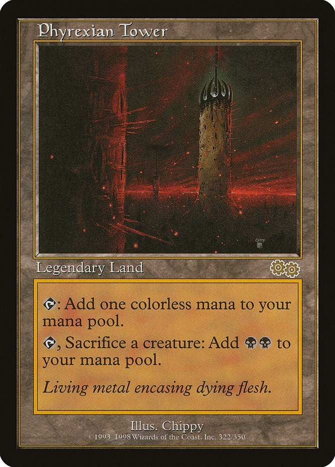 Image for Phyrexian Tower (322) [Urza's Saga] - Magic: The Gathering