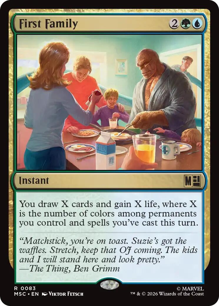 Image for First Family (83) [Commander: Marvel Super Heroes] - Magic: The Gathering