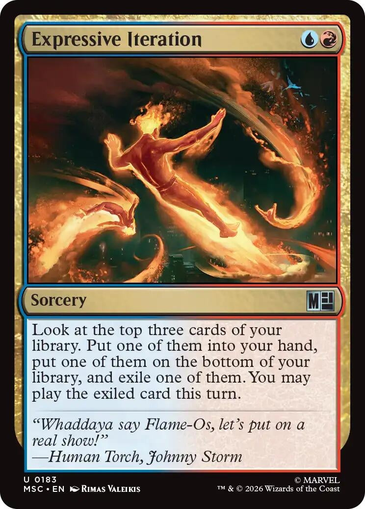 Image for Expressive Iteration (183) [Commander: Marvel Super Heroes] - Magic: The Gathering