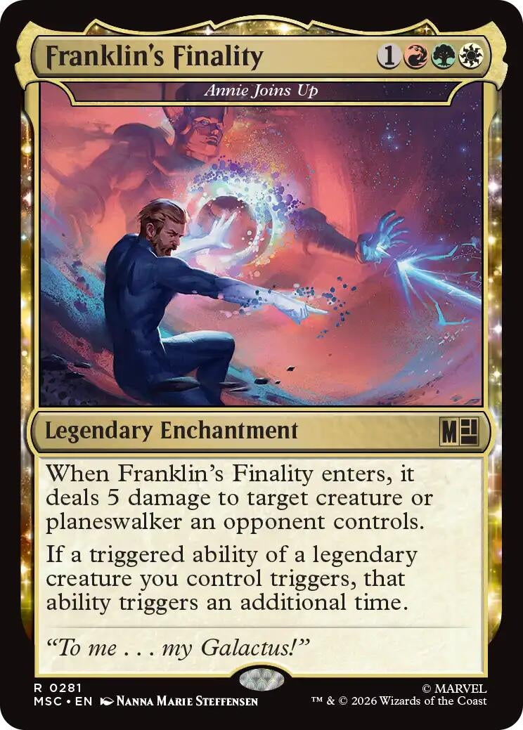 Image for Franklin's Finality - Annie Joins Up (Surge Foil) (281) [Commander: Marvel Super Heroes] - Magic: The Gathering