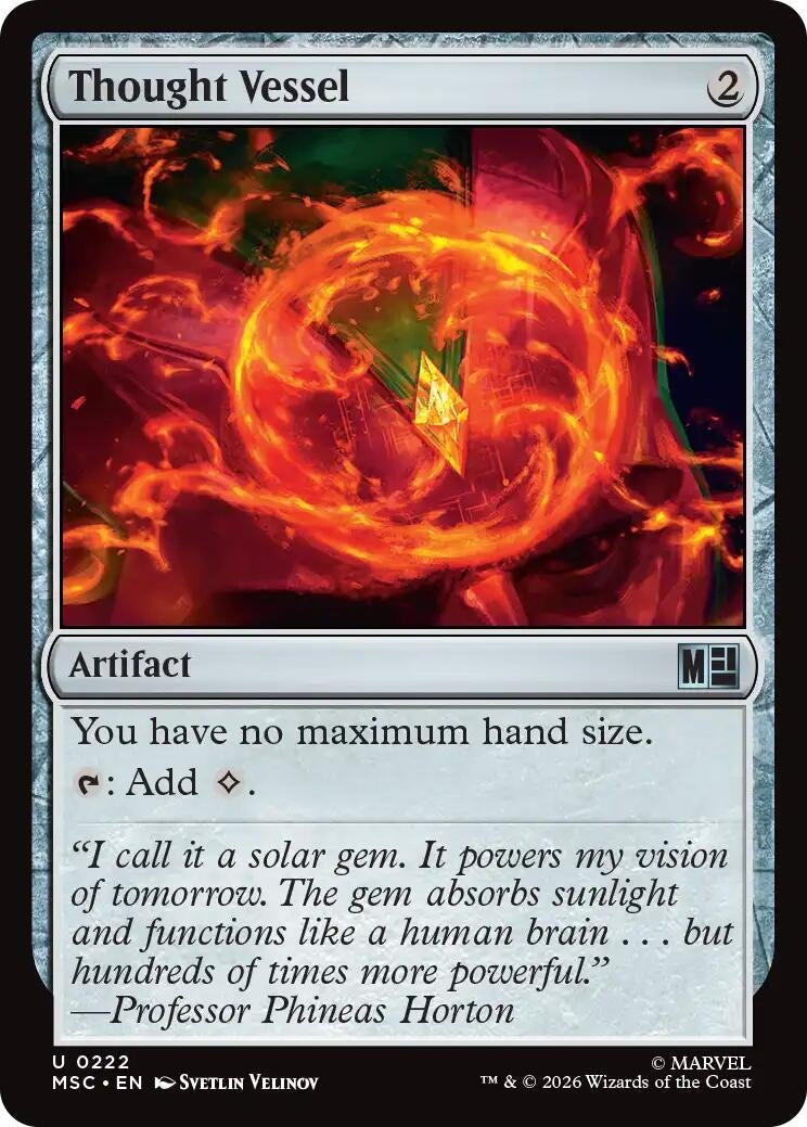 Image for Thought Vessel (Surge Foil) (222) [Commander: Marvel Super Heroes] - Magic: The Gathering
