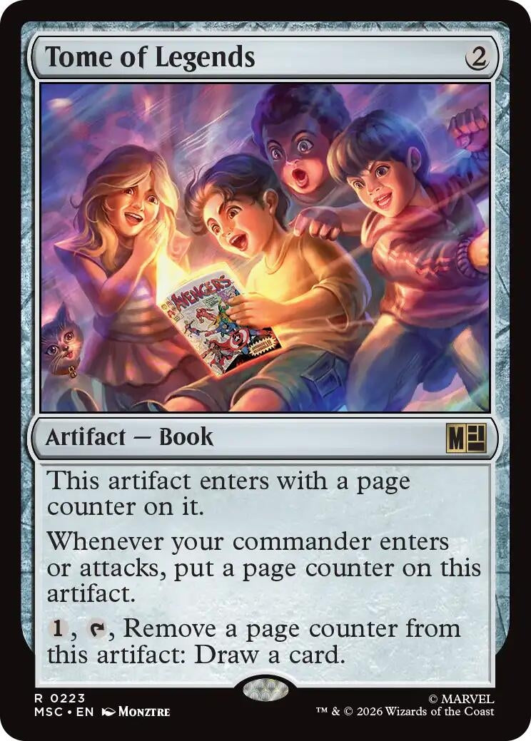 Image for Tome of Legends (Surge Foil) (223) [Commander: Marvel Super Heroes] - Magic: The Gathering