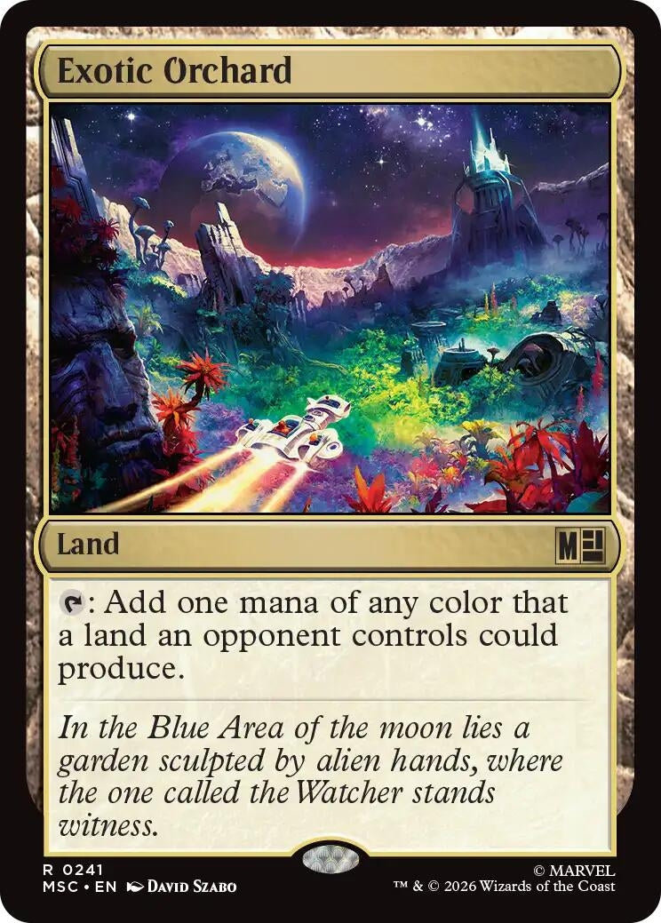Image for Exotic Orchard (Surge Foil) (241) [Commander: Marvel Super Heroes] - Magic: The Gathering