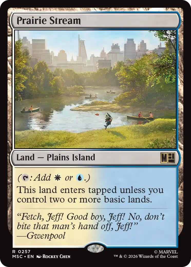 Image for Prairie Stream (Surge Foil) (257) [Commander: Marvel Super Heroes] - Magic: The Gathering