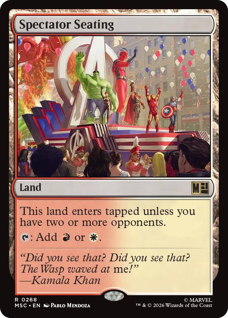 Image for Spectator Seating (Surge Foil) (268) [Commander: Marvel Super Heroes] - Magic: The Gathering