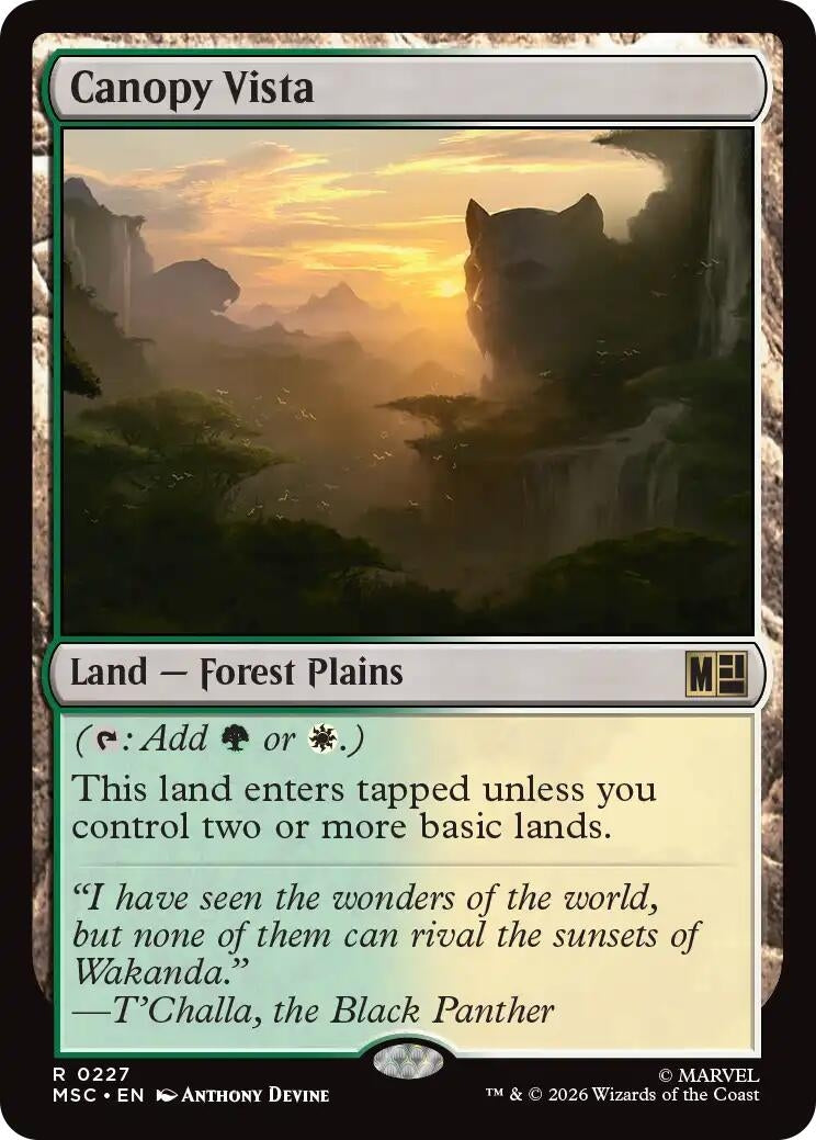 Image for Canopy Vista (Surge Foil) (227) [Commander: Marvel Super Heroes] - Magic: The Gathering
