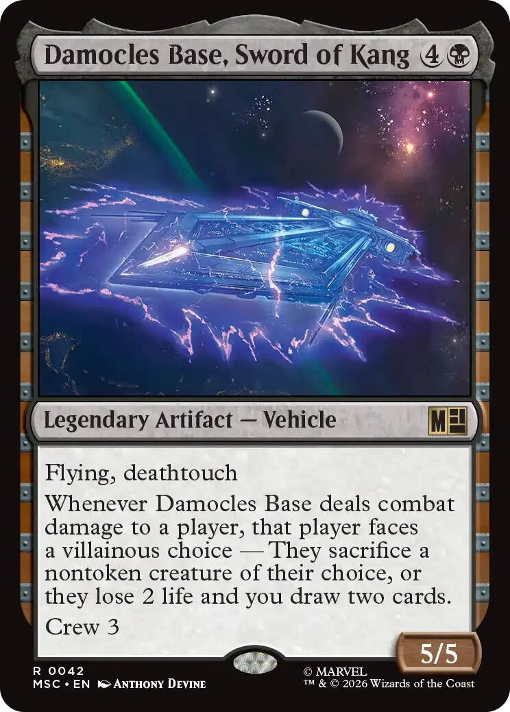 Image for Damocles Base, Sword of Kang (42) [Commander: Marvel Super Heroes] - Magic: The Gathering