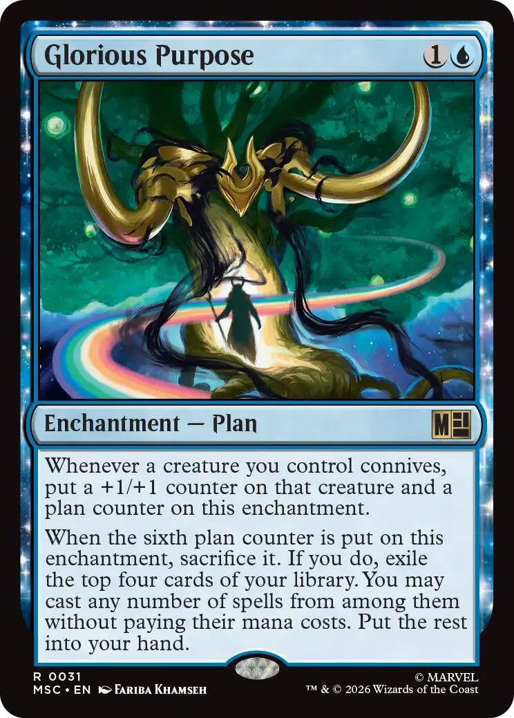 Image for Glorious Purpose (Surge Foil) (31) [Commander: Marvel Super Heroes] - Magic: The Gathering