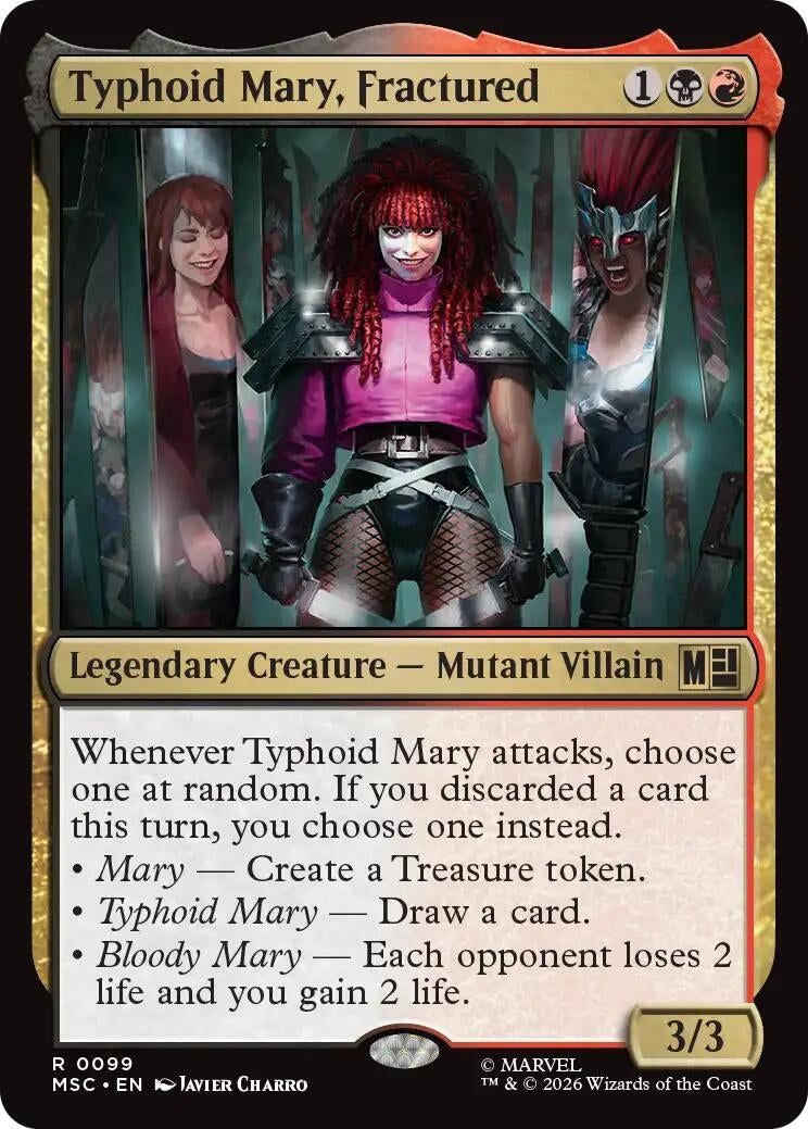 Image for Typhoid Mary, Fractured (Surge Foil) (99) [Commander: Marvel Super Heroes] - Magic: The Gathering