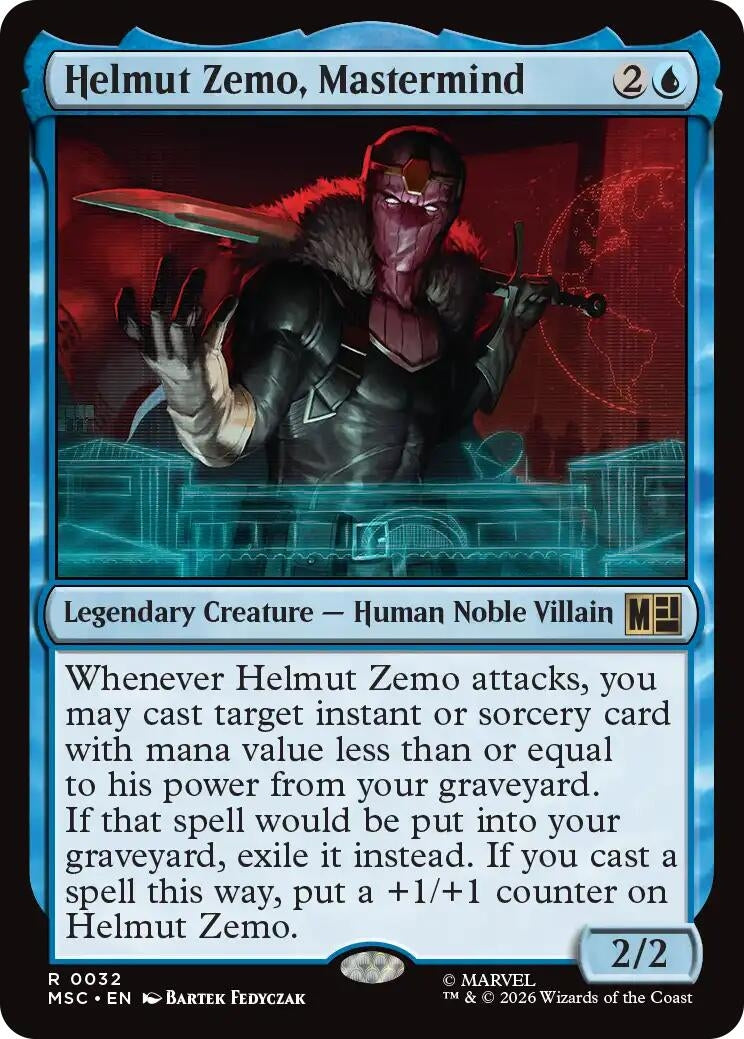 Image for Helmut Zemo, Mastermind (Surge Foil) (32) [Commander: Marvel Super Heroes] - Magic: The Gathering