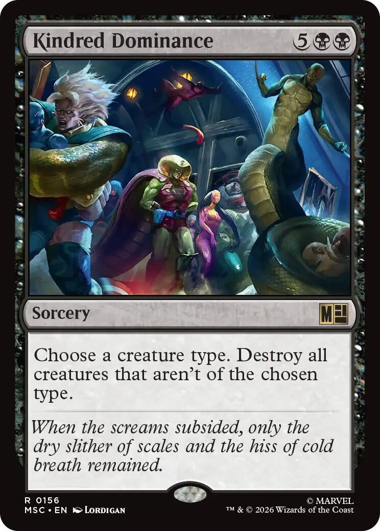 Image for Kindred Dominance (Surge Foil) (156) [Commander: Marvel Super Heroes] - Magic: The Gathering