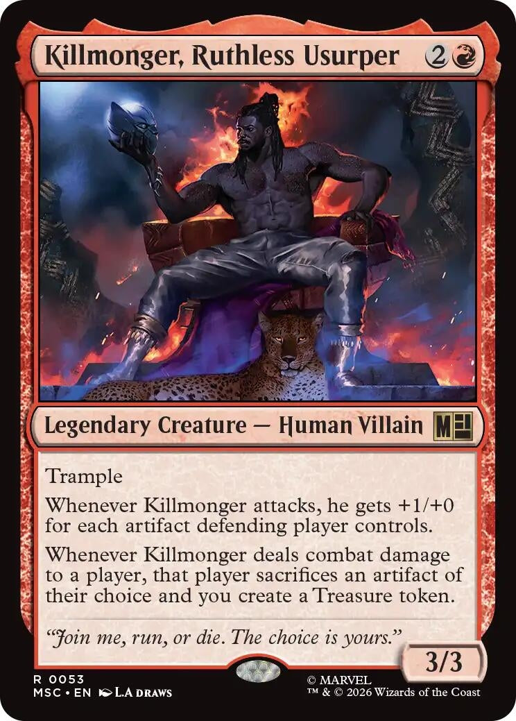Image for Killmonger, Ruthless Usurper (53) [Commander: Marvel Super Heroes] - Magic: The Gathering