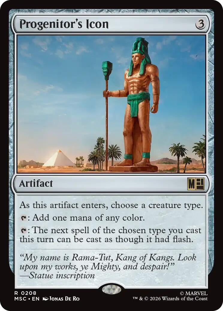 Image for Progenitor's Icon (Surge Foil) (208) [Commander: Marvel Super Heroes] - Magic: The Gathering