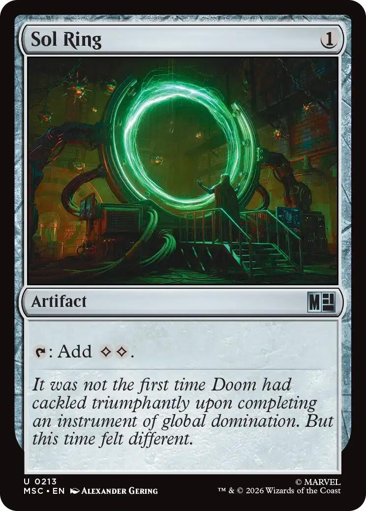 Image for Sol Ring (0213) (Surge Foil) (213) [Commander: Marvel Super Heroes] - Magic: The Gathering