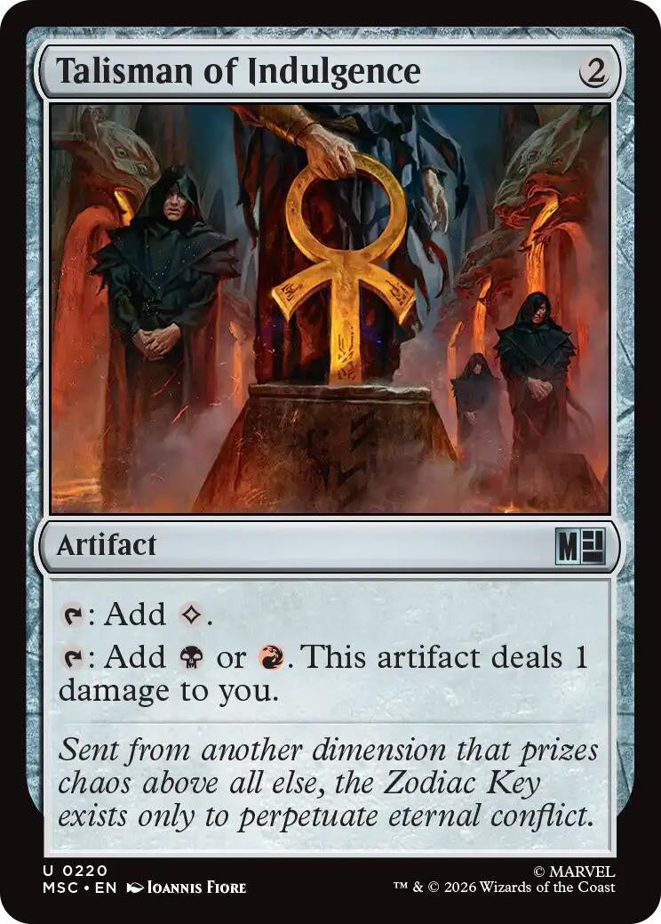 Image for Talisman of Indulgence (Surge Foil) (220) [Commander: Marvel Super Heroes] - Magic: The Gathering
