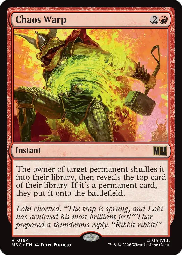 Image for Chaos Warp (164) [Commander: Marvel Super Heroes] - Magic: The Gathering