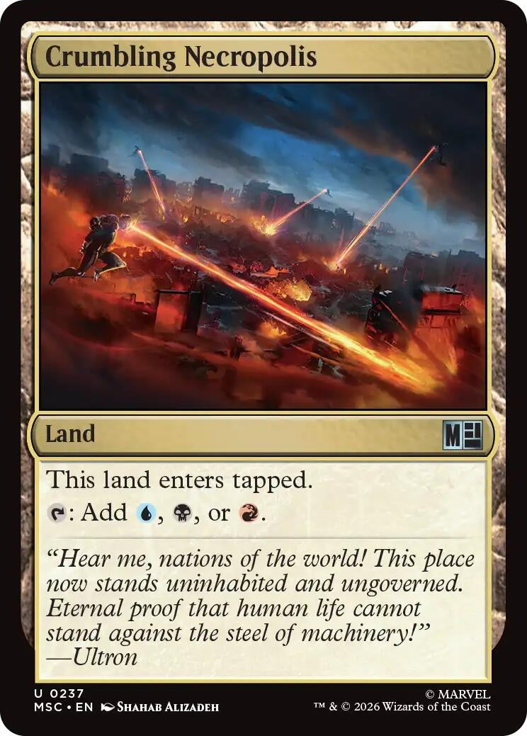 Image for Crumbling Necropolis (237) [Commander: Marvel Super Heroes] - Magic: The Gathering