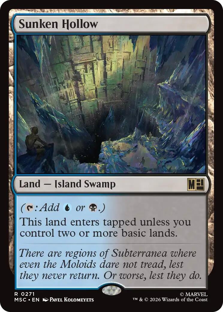 Image for Sunken Hollow (271) [Commander: Marvel Super Heroes] - Magic: The Gathering
