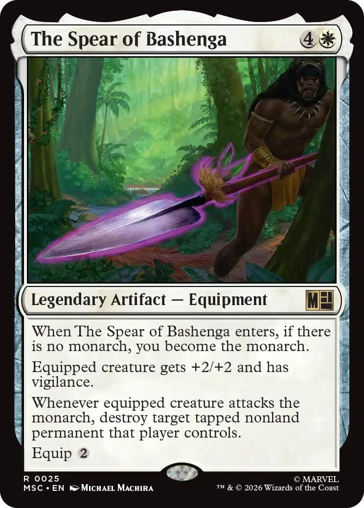 Image for The Spear of Bashenga (25) [Commander: Marvel Super Heroes] - Magic: The Gathering