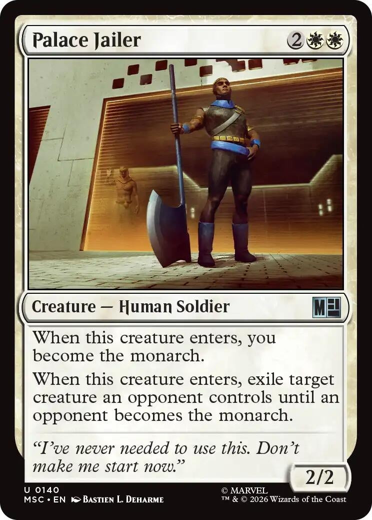 Image for Palace Jailer (140) [Commander: Marvel Super Heroes] - Magic: The Gathering