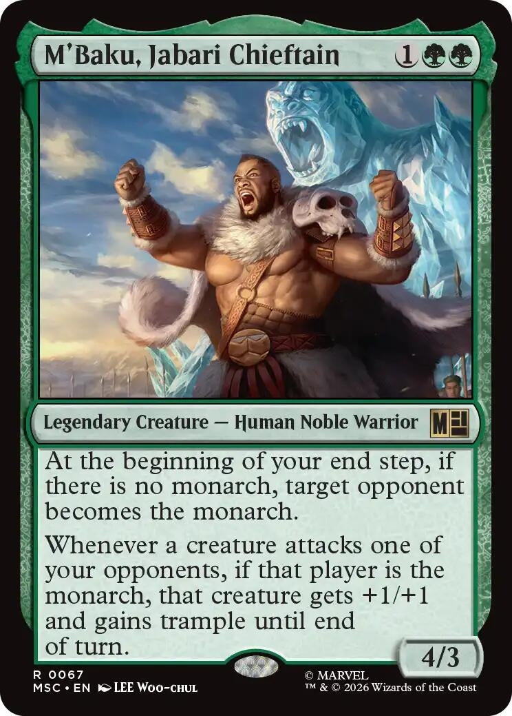 Image for M'Baku, Jabari Chieftain (67) [Commander: Marvel Super Heroes] - Magic: The Gathering