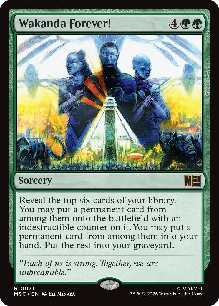 Image for Wakanda Forever! (71) [Commander: Marvel Super Heroes] - Magic: The Gathering