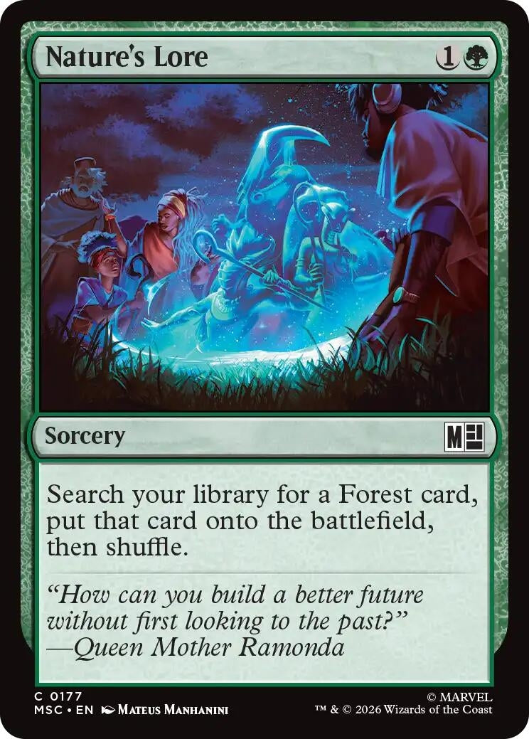 Image for Nature's Lore (177) [Commander: Marvel Super Heroes] - Magic: The Gathering