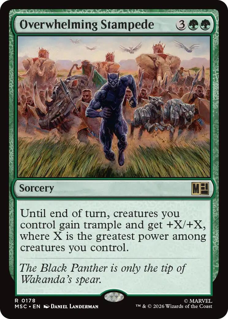 Image for Overwhelming Stampede (178) [Commander: Marvel Super Heroes] - Magic: The Gathering