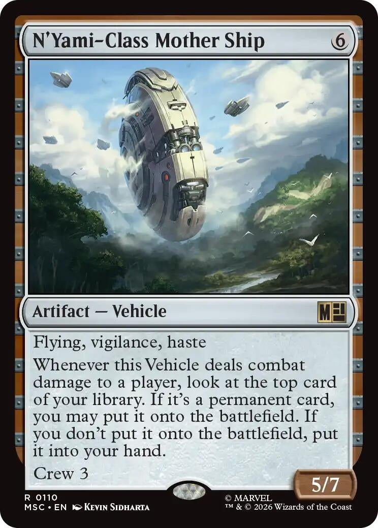 Image for N'Yami-Class Mother Ship (110) [Commander: Marvel Super Heroes] - Magic: The Gathering