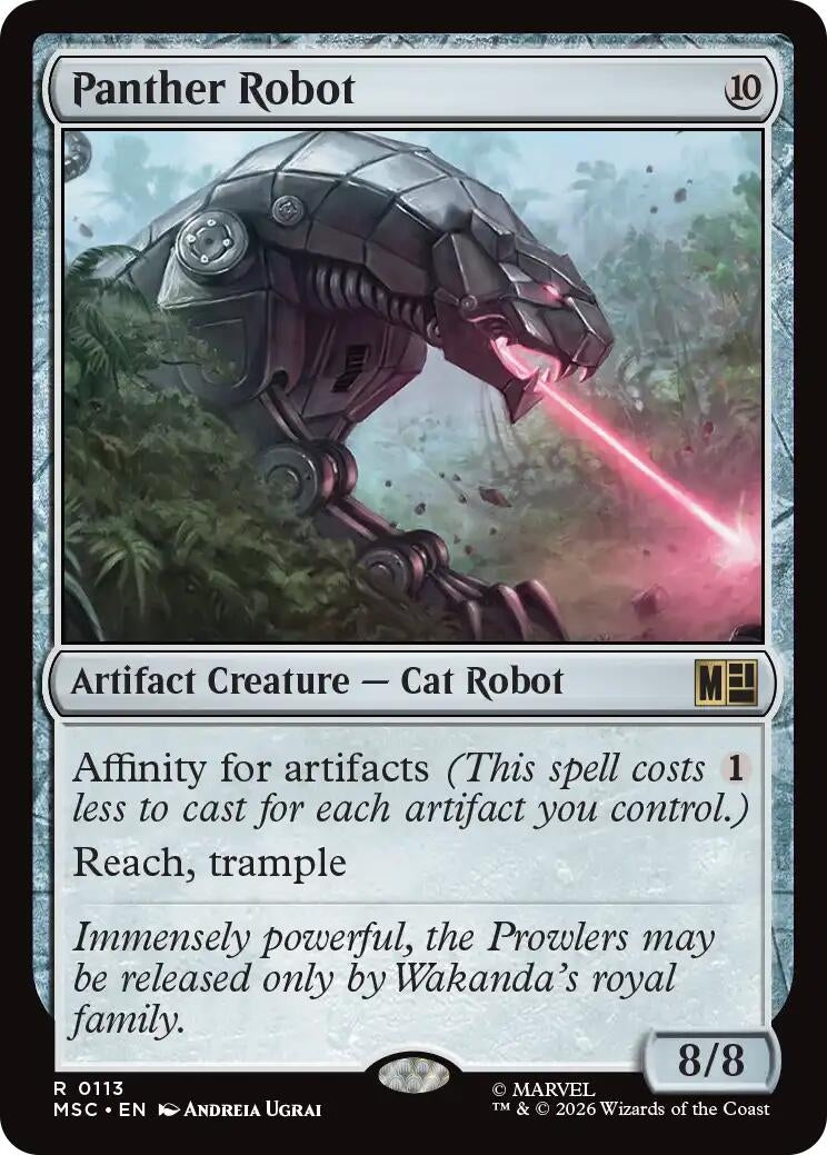 Image for Panther Robot (113) [Commander: Marvel Super Heroes] - Magic: The Gathering