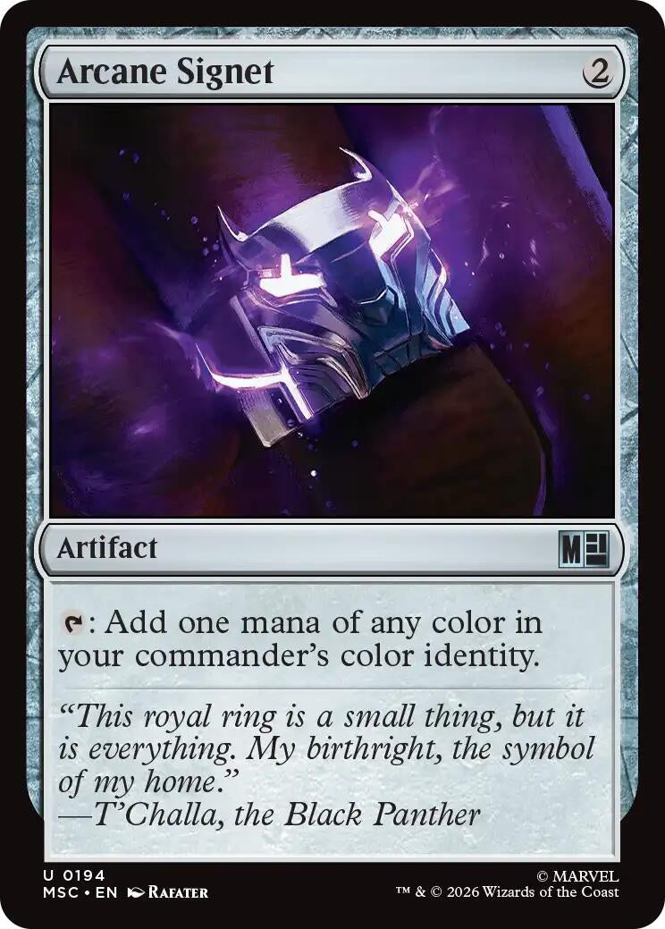 Image for Arcane Signet (0194) (194) [Commander: Marvel Super Heroes] - Magic: The Gathering