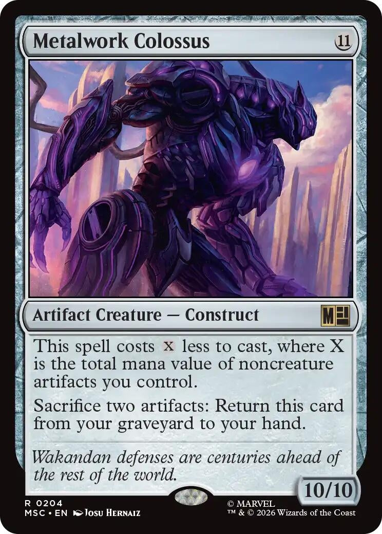 Image for Metalwork Colossus (204) [Commander: Marvel Super Heroes] - Magic: The Gathering