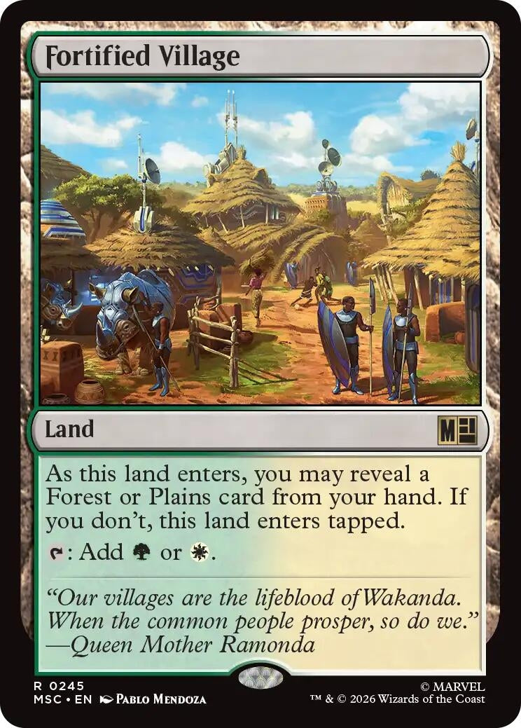 Image for Fortified Village (245) [Commander: Marvel Super Heroes] - Magic: The Gathering