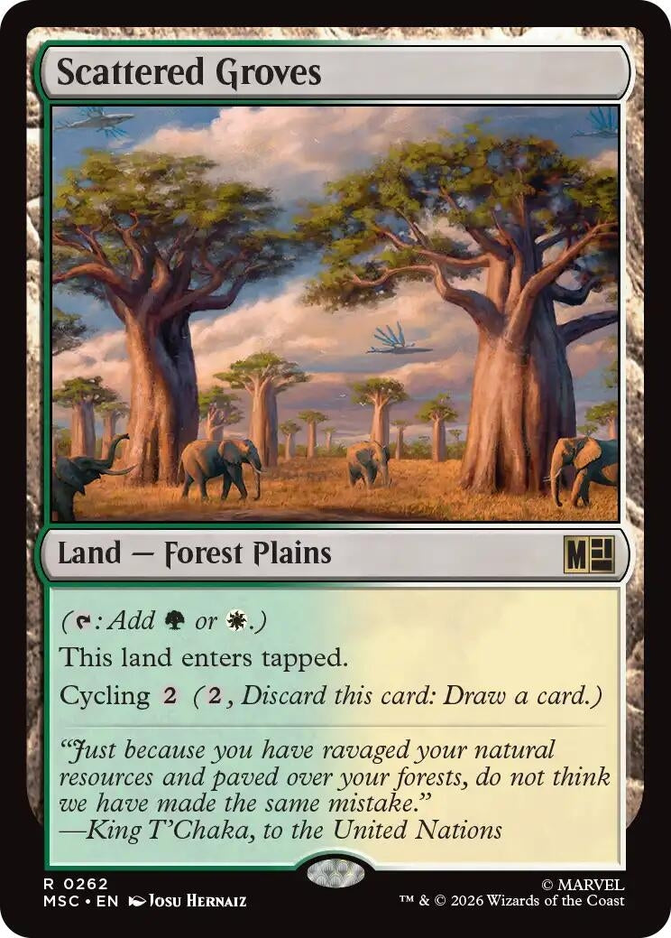 Image for Scattered Groves (262) [Commander: Marvel Super Heroes] - Magic: The Gathering