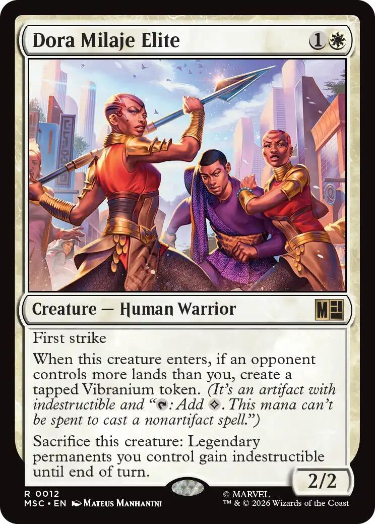 Image for Dora Milaje Elite (Surge Foil) (12) [Commander: Marvel Super Heroes] - Magic: The Gathering