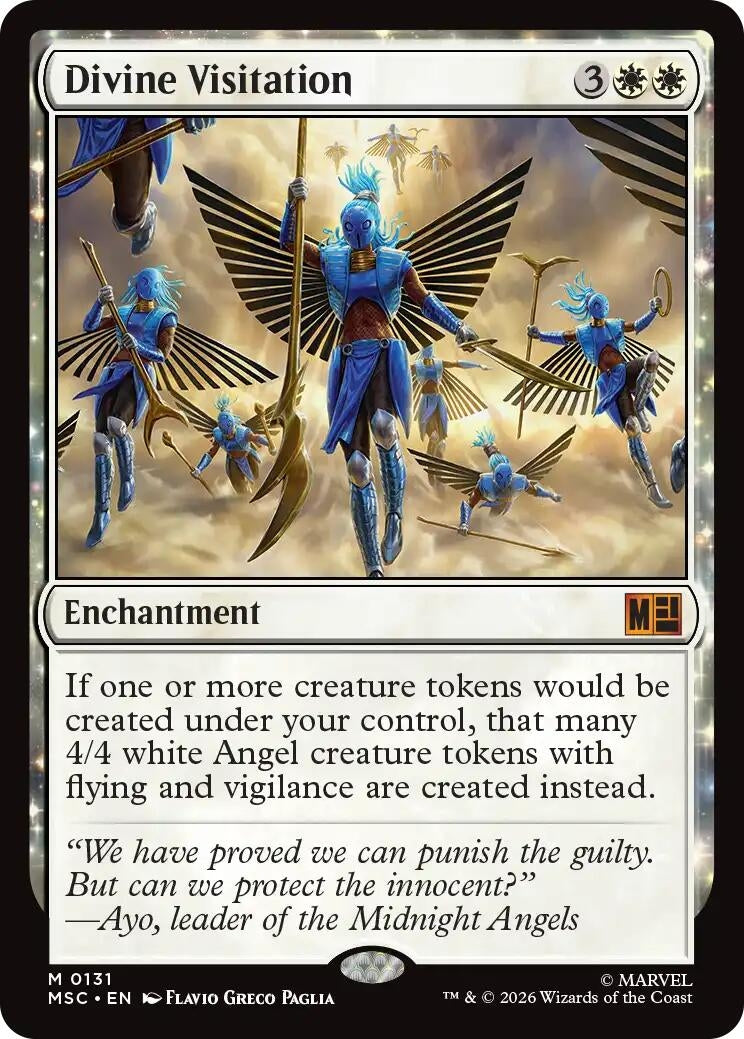 Image for Divine Visitation (Surge Foil) (131) [Commander: Marvel Super Heroes] - Magic: The Gathering